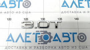 Эмблема надпись 3.0T двери багажника Audi Q7 16-18 хром