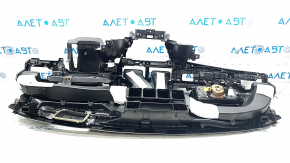 Торпедо передня панель з AIRBAG Honda Accord 18-22 чорна, під проекцію, іржавий піропатрон