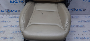 Пасажирське сидіння Tesla Model S 12-15 дорест, тип 1, без airbag, електро, шкіра беж, з підігрівом, не працює електрика, подряпини