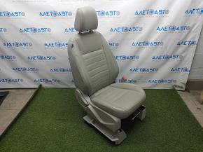 Пасажирське сидіння Ford C-max MK2 13-18 з airbag, механіч, підігрів, шкіра беж