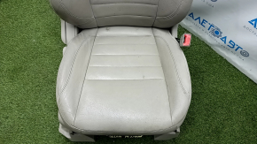 Пасажирське сидіння Ford C-max MK2 13-18 з airbag, механіч, підігрів, шкіра беж