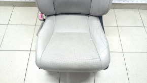 Сидіння водія Lexus RX350 RX450h 10-15 з airbag, електро, шкіра, сіре, підігрів, вентиляція, тріщини на шкірі