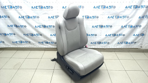 Пасажирське сидіння Lexus RX350 RX450h 10-15 з airbag, електро, шкіра, сіре, підігрів, вентиляція, тріщини на шкірі