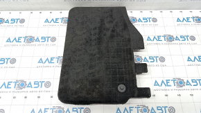 Накладка покриття підлоги передньої правої (накладка АКБ) Audi Q7 16-19 чорна, розклеїлася