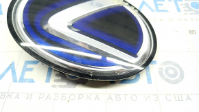 Эмблема решетки радиатора grill Lexus RX450h 10-15 голубое стекло, песок