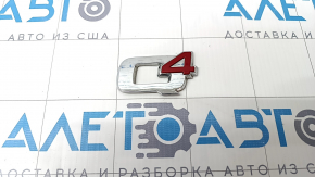 Эмблема надпись Q4 крышки багажника Alfa Romeo Giulia 17-