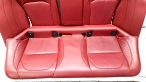 Задний ряд сидений 2 ряд Alfa Romeo Giulia 17-20 кожа красная, потрескана
