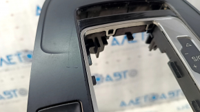 Накладка шифтера Audi A4 B8 13-16 рест, без кнопки start/stop царапины