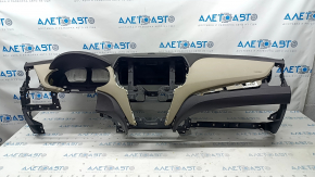 Торпедо передняя панель без AIRBAG Hyundai Santa FE Sport 13-18 темно-корич с беж вставкой, царапины