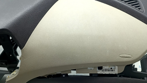 Торпедо передняя панель без AIRBAG Hyundai Santa FE Sport 13-18 темно-корич с беж вставкой, царапины