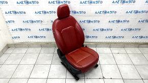 Пасажирське сидіння Alfa Romeo Giulia 17-18 з airbag, електро, підігрів, червона шкіра, мікротріщини