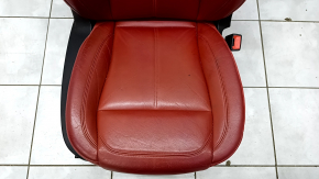 Пассажирское сидение Alfa Romeo Giulia 17-18 с airbag, электро, подогрев, кожа красная, микротрещины