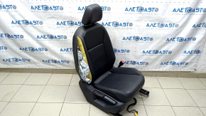 Пассажирское сидение VW Tiguan 18- без airbag, механическое, подогрев, кожа, черное, стрельнувшее