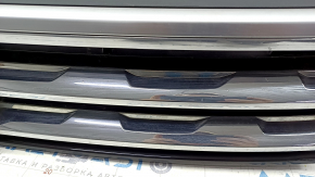 Решетка радиатора grill VW Tiguan 18- без эмблемы, под радар круиз, песок