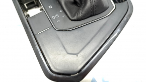 Ручка КПП VW Tiguan 18- с накладкой шифтера под кнопку Start-Stop, кожа черная, потерта, царапины
