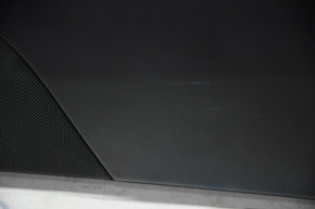 Обшивка дверей картка передня права Tesla Model Y 20- шкіра чорна, з підсвічуванням, накладки глянець, зі вставкою замш з управ склопідйомником з кнопкою відкриття дверей подряпини