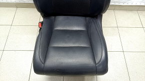 Водійське сидіння Toyota Highlander 14-19 з airbag, електро, чорна шкіра, потерта шкіра