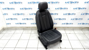 Пасажирське сидіння Audi A4 B9 17-19 без airbag, електро, підігрів, шкіра, чорне, під хімчистку, не працює управління