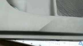 Обшивка двери карточка передняя левая Toyota Prius V 12-17 тряпка серая, царапины, под химчистку