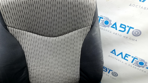 Пассажирское сидение Toyota Prius V 12-17 без airbag, механич, велюр темно-серое + светло-серое, под химчистку