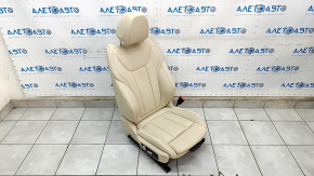 Пасажирське сидіння BMW X3 G01 18-21 з airbag, електро, підігрів, шкірозамінник бежевий, під хімчистку