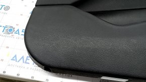Обшивка двери карточка передняя правая BMW X1 F48 16-22 кожа черн, черная вставка, подсветка, царапины