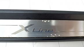 Накладка порога внешняя передняя левая BMW X3 G01 18-21 хром, X-LINE, коррозия