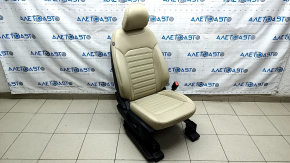 Пассажирское сидение Ford Edge 15- с airbag, электро+механика, подогрев, кожа, бежевое, SEL