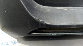 Бампер задний голый нижняя часть Toyota Rav4 19- без парктроников, структура, царапины, примята, надломано крепление