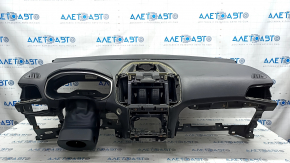Торпедо передняя панель с AIRBAG Ford Edge 19- черная, царапины, сломаны крепления