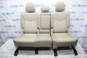 Задний ряд сидений 2 ряд Toyota Prius V 12-17 кожа беж, царапины на спинке
