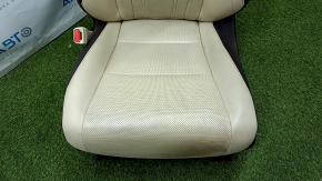 Водійське сидіння Lexus RX350 RX450h 16-19 з airbag, електро, підігрів, вентиляція, бежева шкіра + коричнева, перфорація, мікро-тріщини, під хімч