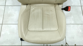 Пассажирское сидение Audi Q5 80A 18- с AIRBAG, кожа беж, электро, с подогревом, топляк, рабочее, под химчистку, царапины на спинке
