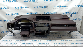 Торпедо передняя панель с AIRBAG Lexus RX350 16-22 коричневая
