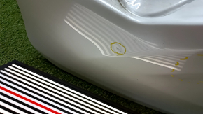 Дверь багажника голая со стеклом Lexus RX350 RX450h 16-22 электро, белый 085, примята, тычка