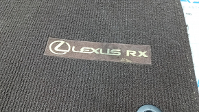 Комплект ковриков салона Lexus RX350 RX450h 16-22 тряпка коричневый, под химчистку