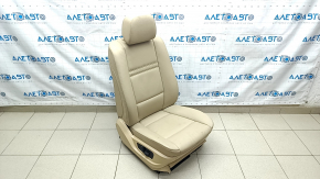 Пасажирське сидіння BMW X5 E70 07-13 з airbag, електро, шкіра, бежеве, тріщини на шкірі