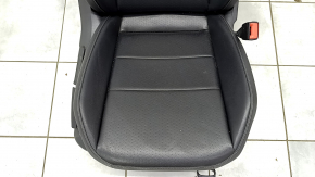 Пассажирское сидение VW Tiguan 18- с airbag, механическое, подогрев, кожа, черное, перфорация