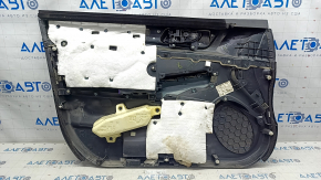 Обшивка дверей картка передня права Subaru Outback 15-19 черн з чорною вставкою ганчірка, підлокітник шкіра, сер молдинг структура, подряпини