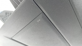 Консоль центральная подлокотник и подстаканники VW Tiguan 18- кожа черная, царапины, вмятина, надломан дефлектор