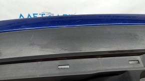 Бампер задній голий Nissan Rogue 17- синій, подряпини, надлом кріп