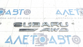 Емблема SUBARU symmetrical AWD двері багажника Subaru Outback 15-19