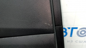 Обшивка двери карточка задняя левая Honda CRV 12-14 кожа черная, царапины