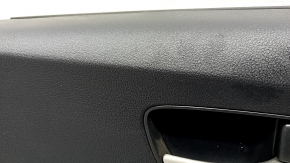 Обшивка двери карточка задняя правая Honda CRV 12-14 кожа черная, царапины