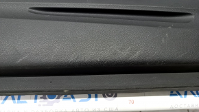 Обшивка двери карточка передняя левая Honda CRV 12-14 кожа черная, царапины