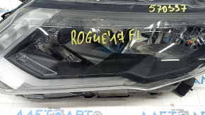 Фара передня ліва Nissan Rogue 17- гола галоген, пісок, зламане кріплення