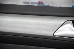 Обшивка дверей картка передня ліва VW Golf 15- чорна шкіра з чорною накладкою ганчірка.