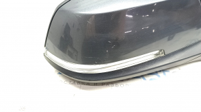 Зеркало боковое правое BMW 3 F30 4d 13-18 usa 5 пинов, крепление мат, поворотник, графит, царапины