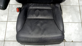 Водійське сидіння Honda CRV 12-14 без airbag, шкіра чорна, електро, підігрів, потерто