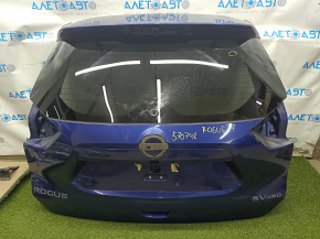 Двері багажника голі зі склом Nissan Rogue 17-20 синій RBY, подряпина на склі
